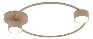 Stropní svítidlo LUCIO 2 – moka, 2× GX53, šířka 48 cm