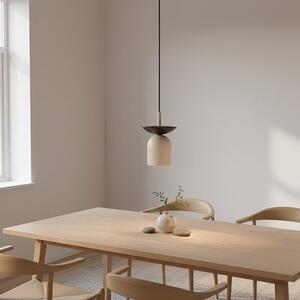 Závěsné svítidlo EGO 1 – černé / moka, 1× E14, šířka 11 cm