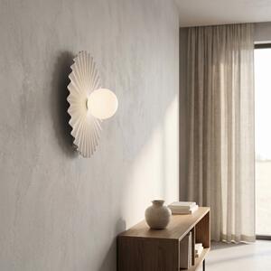 Nástěnné svítidlo UMBRA K1 L – celobílé, sklo, 1× G9, šířka 35 cm