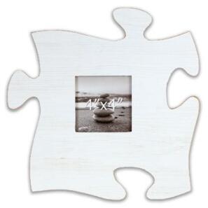 Fotorámeček 10x10 Puzzle bílý