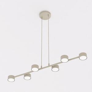 Závěsné svítidlo MEGARA 6 – moka, 6× GX53, šířka 95 cm