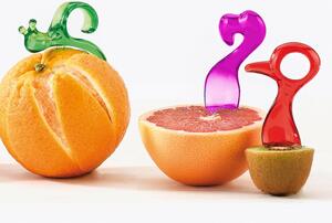 FRESH VITAMINS set loupačů KOZIOL, oranžová,olivová,růžová (barva-transp.oranžová/transp.olivová/transp.růžová)