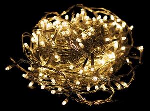 Vánoční LED osvětlení 19,9 m - teple bílé 200 LED s časovačem