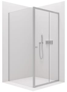 Cerano Varone, sprchový kout s posuvnými dveřmi 140 (dveře) x 100 (stěna) x 195 cm, 6mm čiré sklo, chromový profil, CER-CER-DY505-140100