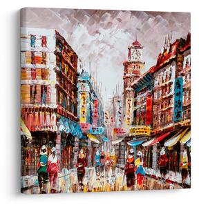 Obraz - Hong Kong, olejomalba (30x30 cm)