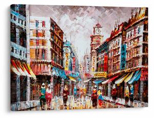 Obraz - Hong Kong, olejomalba (70x50 cm)