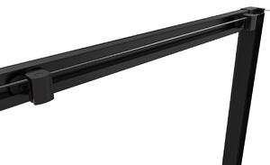 CERANO - Sprchový kout Varone L/P - černá matná, transparentní sklo - 100x100 cm - posuvný