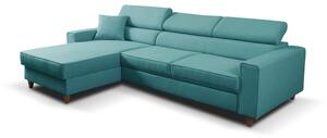 Furniture Sobczak Rohová sedací souprava Nici - Modrá - Levá