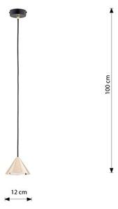 Závěsné svítidlo ELIT 1 – černé / zlaté, 1× GX53, šířka 12 cm