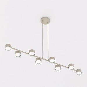 Závěsné svítidlo MEGARA 8 – moka, 8× GX53, šířka 116 cm