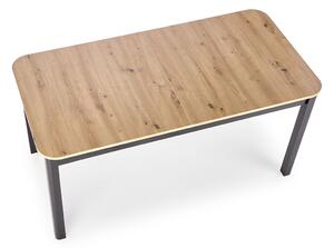 Stůl rozkládaný 160x80 Flugro - Dub artisan / Černý