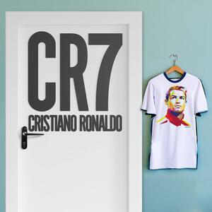 DUBLEZ | Dřevěný obraz loga - CR7 Cristiano Ronaldo