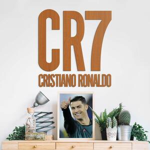 DUBLEZ | Dřevěný obraz loga - CR7 Cristiano Ronaldo