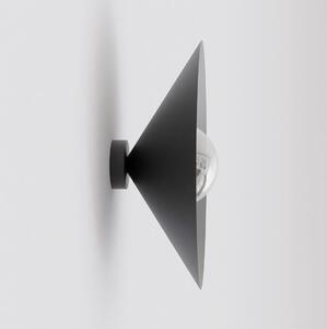 Nástěnné svítidlo MONO K1M – černé, grafitové sklo, 1× E14, šířka 40 cm