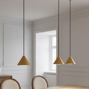 Závěsné svítidlo ELIT 3 – černé / zlaté, 3× GX53, šířka 70 cm