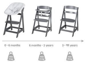Roba Dětská jídelní židlička 2 v 1 "Born Up Zickzack" bez vnitřní vložky (antracitová) (100366840005)