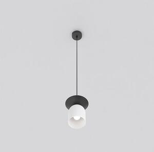 Závěsné svítidlo EGO 1 – černé / bílé, 1× E14, šířka 11 cm