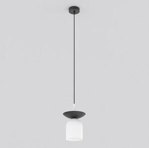Závěsné svítidlo EGO 1 – černé / bílé, 1× E14, šířka 11 cm