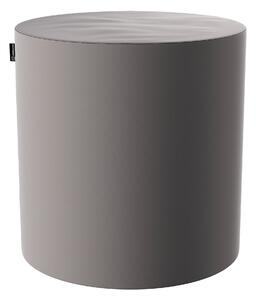 Sedák Barrel- válec pevný barva šedá látka lesklé, sametová