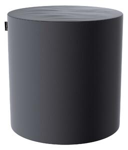 Sedák Barrel- válec pevný barva šedá látka lesklé, sametová