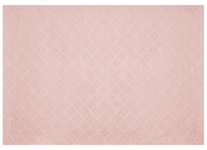 Koberec z umělé zaječí kožešiny 160 x 230 cm růžový GHARO
