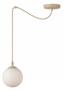Závěsné svítidlo GIGI 1 – moka, opálové sklo, 1× E14, šířka 200 cm