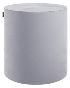 Sedák Barrel- válec pevný barva šedá látka lesklé, sametová