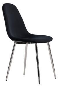 Jídelní židle Polar, 2ks, černá, 52x45x90
