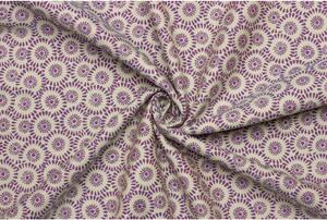 Kostýmová | kabátová látka bavlněná - Květinový vzor