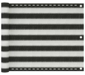 Balkónová zástěna HDPE 75 x 500 cm antracitovo-bílá 310850