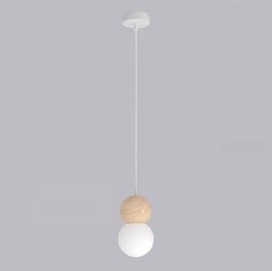 Závěsné svítidlo LOOP 1 – bílé, 1× G9, šířka 10 cm