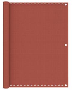 Balkonová zástěna terakota 120 x 500 cm HDPE 310954