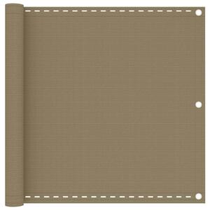 Balkonová zástěna taupe 90 x 300 cm HDPE 310960