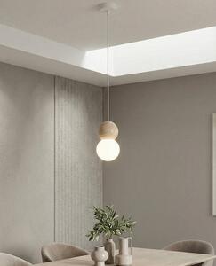 Závěsné svítidlo LOOP 1 – bílé, 1× G9, šířka 10 cm