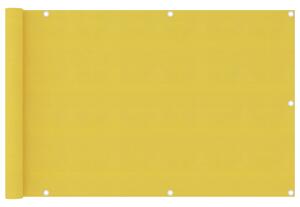 Balkonová zástěna žlutá 90 x 400 cm HDPE 310997