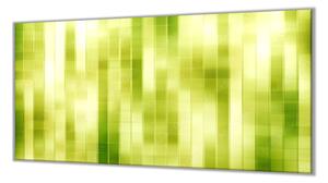 Ochranná deska zelený abstrakt kostičky - 52x60cm / S lepením na zeď
