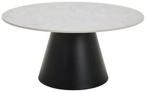 KONFERENČNÍ STOLEK, černá, světle šedá, kov, keramika, 80/80/39 cm MID.YOU, Online Only