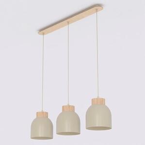 Závěsné svítidlo VIGO 3 – moka, 3× E27, šířka 84 cm