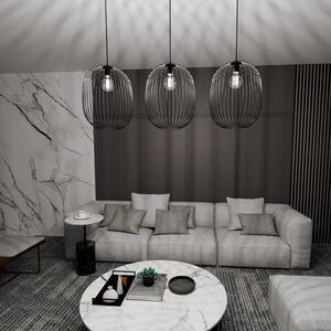 Závěsné svítidlo ONYX 3 – černé, 3× E27, šířka 120 cm