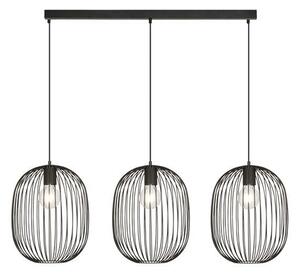 Závěsné svítidlo ONYX 3 – černé, 3× E27, šířka 120 cm