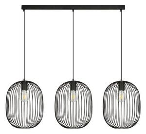 Závěsné svítidlo ONYX 3 – černé, 3× E27, šířka 120 cm