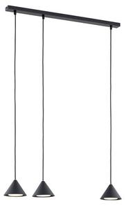 Závěsné svítidlo ELIT 3 – černé, 3× GX53, šířka 70 cm