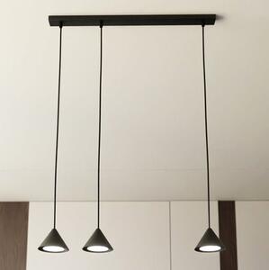Závěsné svítidlo ELIT 3 – černé, 3× GX53, šířka 70 cm