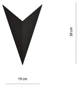 Nástěnné svítidlo FORM 4 – černé, 1× G9, šířka 19 cm