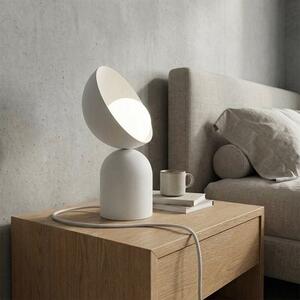 Stolní lampa BOTO LN1 – celobílá, sklo, 1× G9, šířka 18 cm