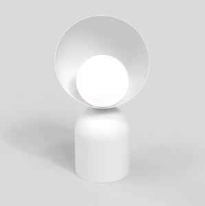 Stolní lampa BOTO LN1 – celobílá, sklo, 1× G9, šířka 18 cm