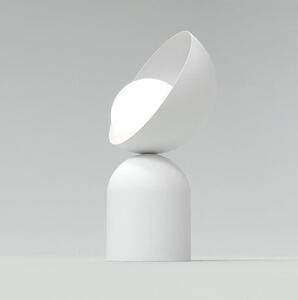 Stolní lampa BOTO LN1 – celobílá, sklo, 1× G9, šířka 18 cm