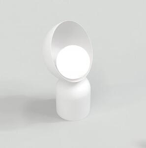 Stolní lampa BOTO LN1 – celobílá, sklo, 1× G9, šířka 18 cm
