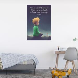 Plakát - Všichni dospělí byli kdysi dětmi, ale jen málokdo si to opravdu pamatuje. Malý princ FeelHappy.cz Velikost plakátu: A3 (29,7 × 42 cm)