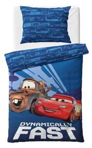 Carbotex Povlečení Cars 3 Blesk McQueen a Burák 140x200, 70x90 cm